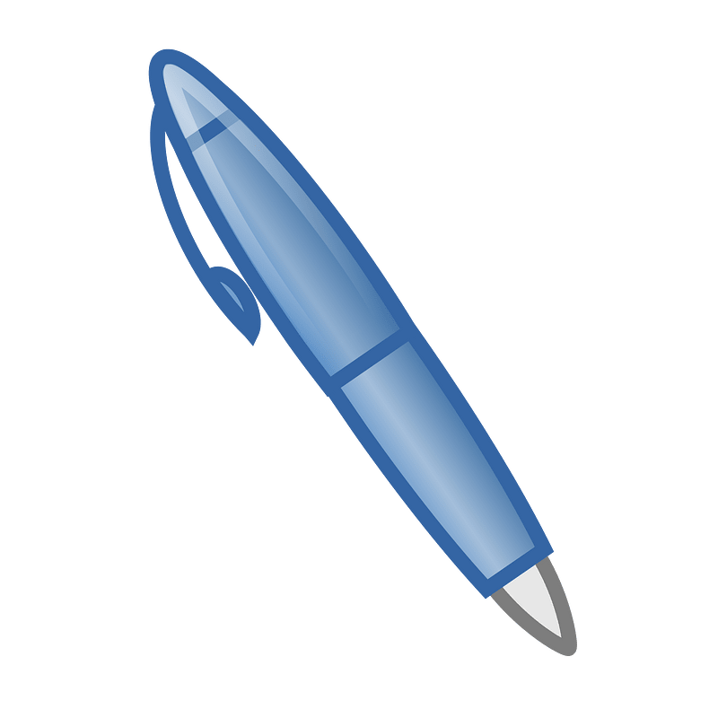 Blue pen icon