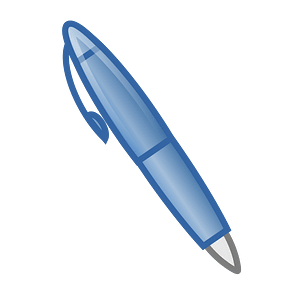 Blue pen icon