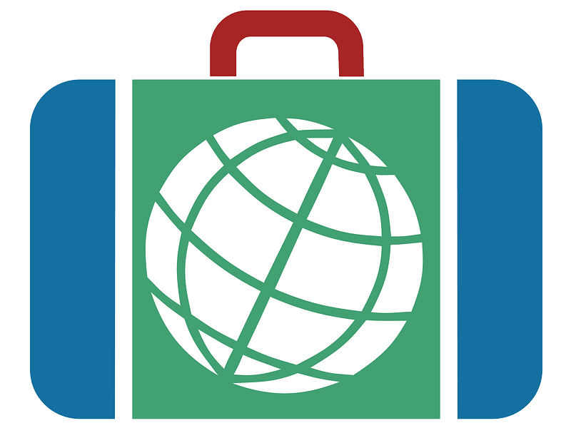 Suitcase icon blue green red jpg to svg v3