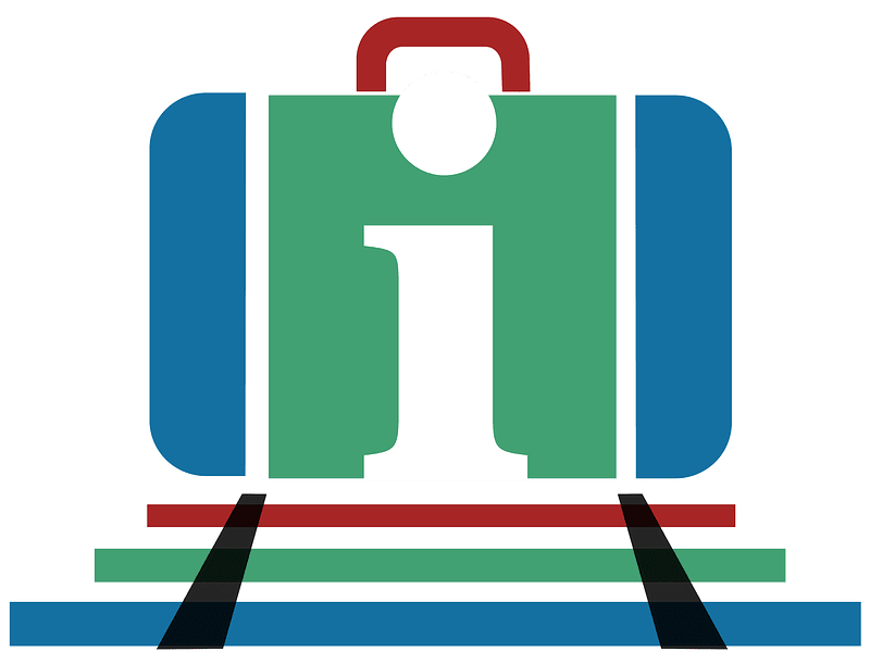 Suitcase icon blue green red dynamic v20