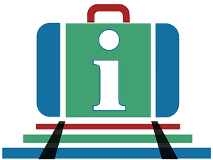 Suitcase icon blue green red dynamic v22
