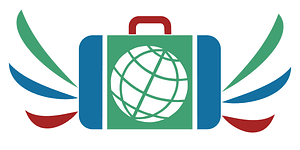 Suitcase icon blue green red dynamic v17f