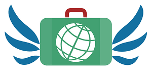 Suitcase icon blue green red dynamic v17h