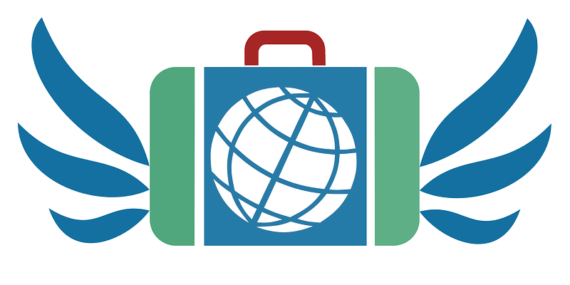 Suitcase icon blue green red dynamic v17i