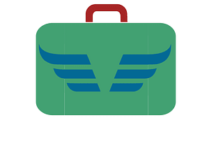 Suitcase icon blue green red dynamic v174