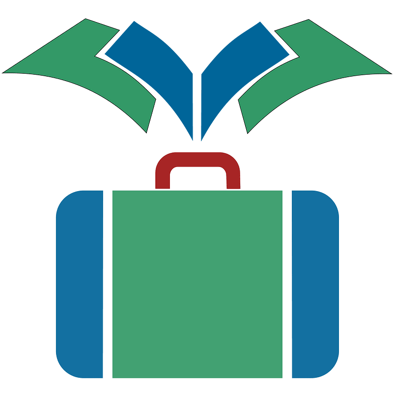 Suitcase with book v01