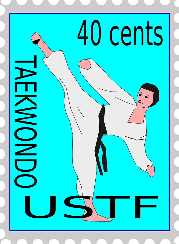 Taekwondo stamp
