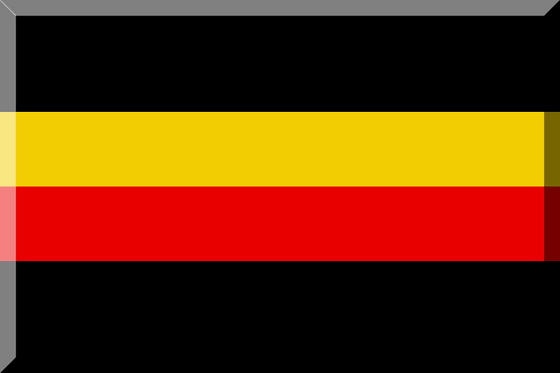 600px Nero con strisce Oro e Rosse