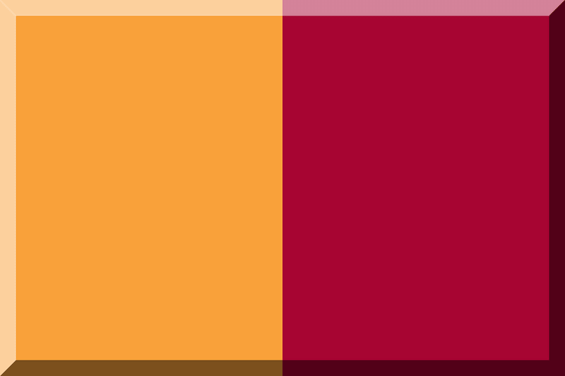 Giallo oro e Rosso cremisi