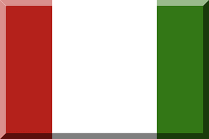 600px Bianco con bande laterali Rosso e Verde