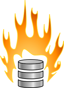 Flaming server barrel