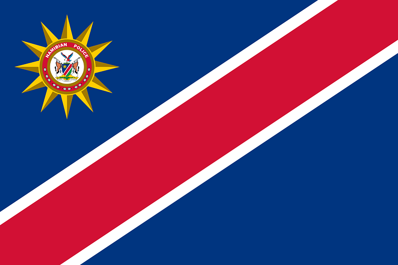 Flag of the Namibian Police Force (1991-2009)