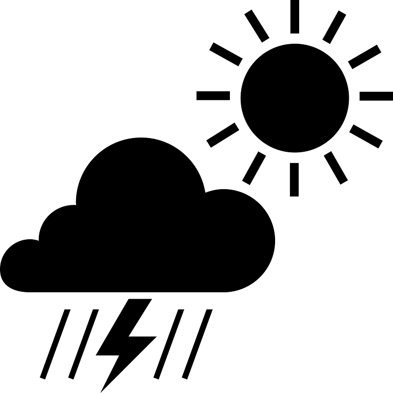 Weather Icons - hi tsra