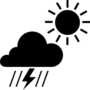 Weather Icons - hi tsra