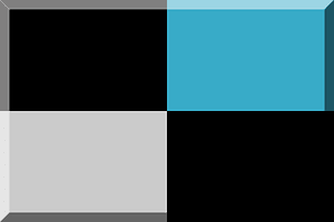 600px Quadripartito Azzurro, Nero e Grigio