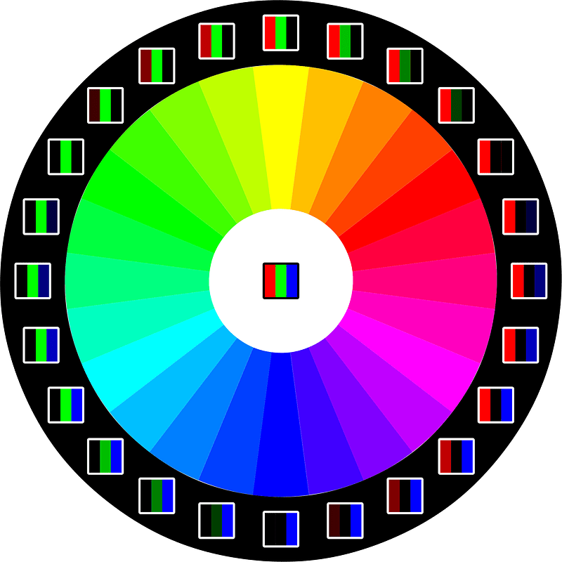 RGB color wheel pixel 15