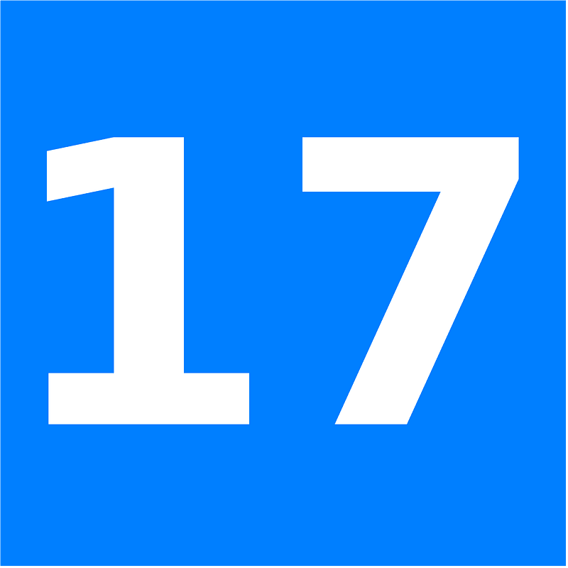 Amsterdam unofficial tram icon line 17