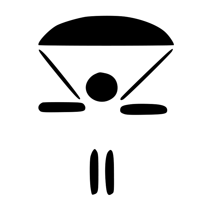 Skydiving pictogram