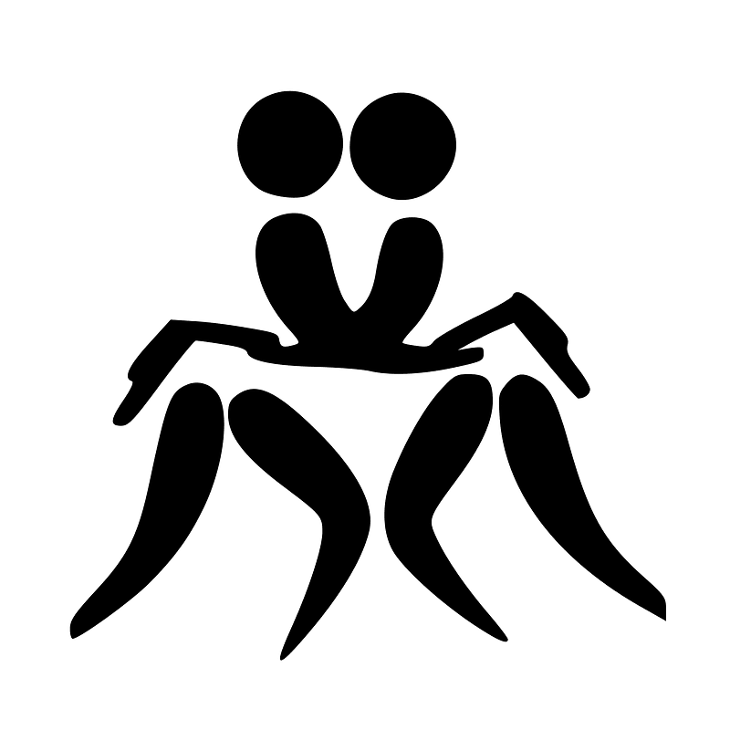 Belt wrestling pictogram