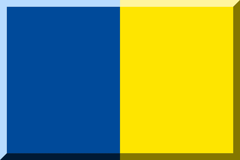 Yellow and Blue Flag 3