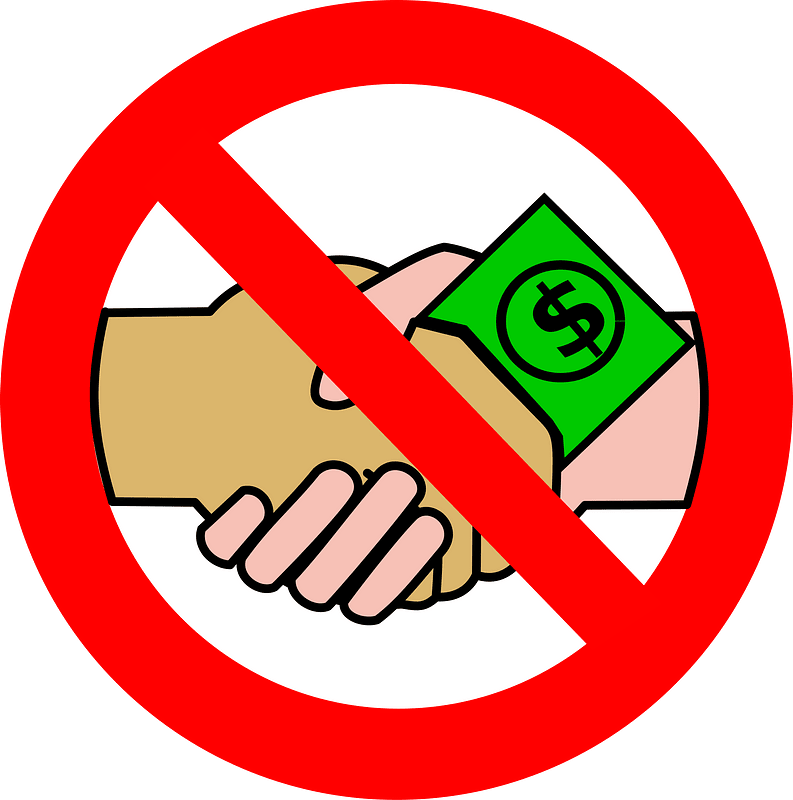 A no money handshake