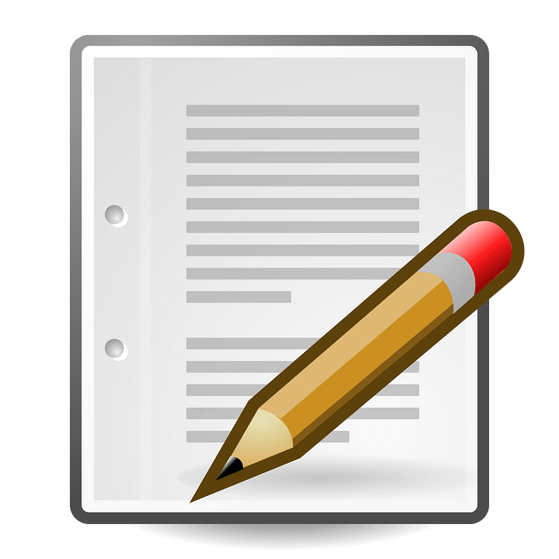 Text-x-generic with pencil