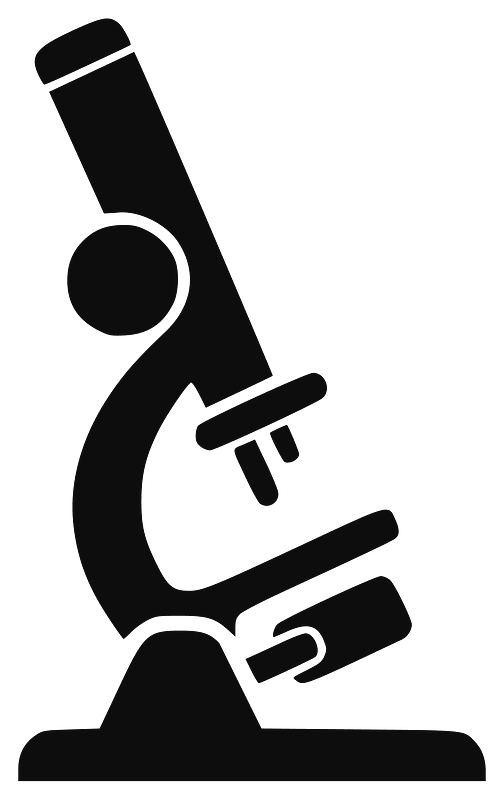 Microscope icon (black)