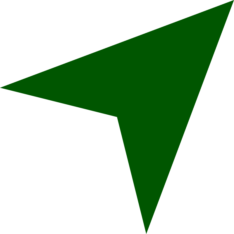 Arrow DarkGreen UpperRight 001