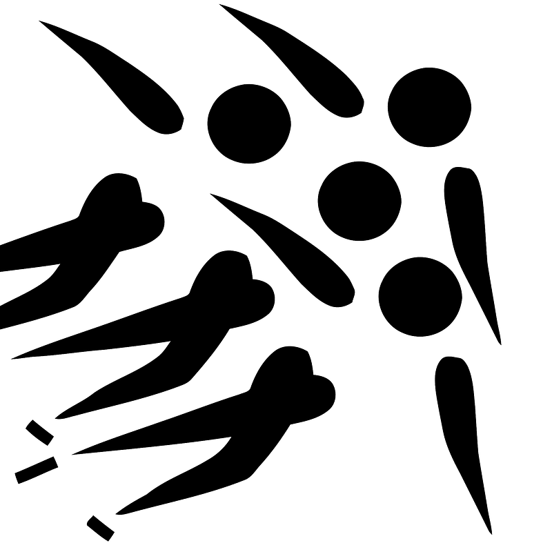 Short track speed skating pictogram