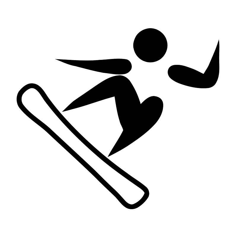 Snowboarding pictogram