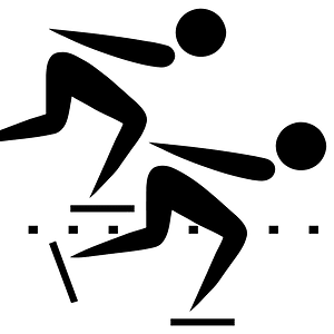 Speed skating pictogram