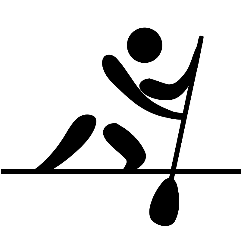 Canoeing (flatwater) pictogram