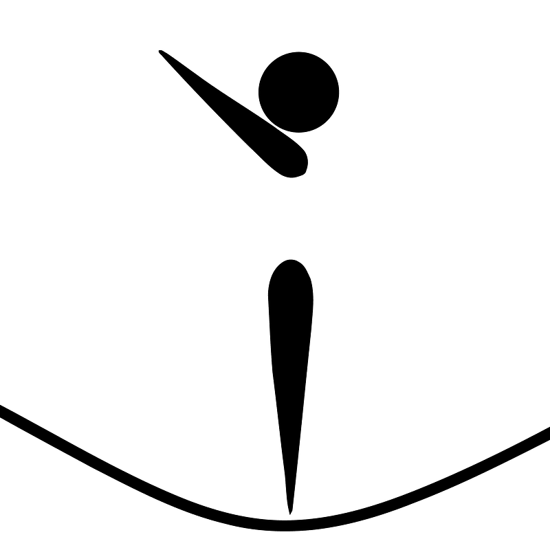 Gymnastics (trampoline) pictogram