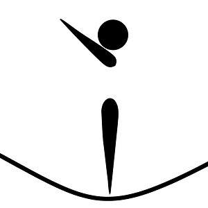 Gymnastics (trampoline) pictogram