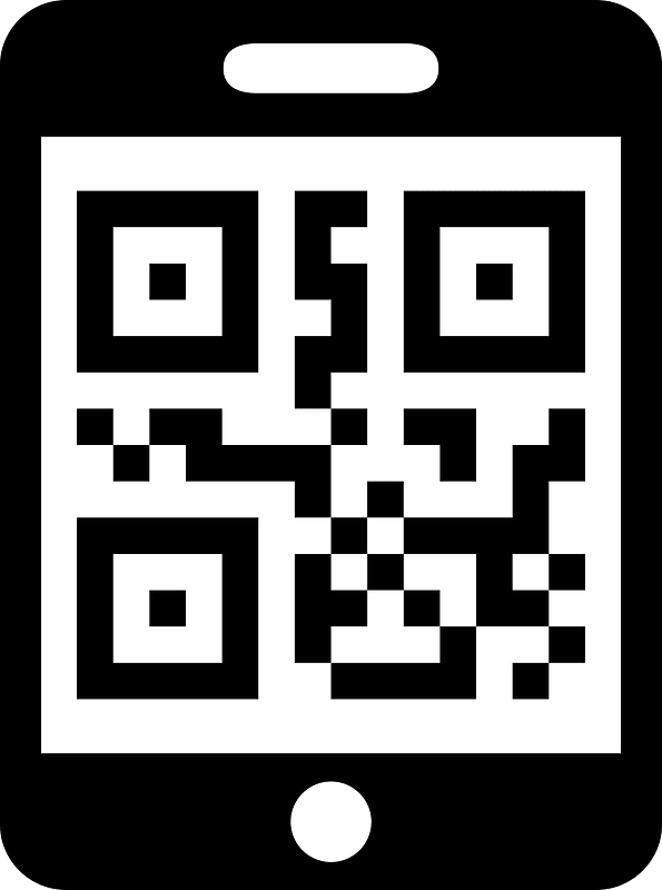 Mobile Phone QR Code Icon