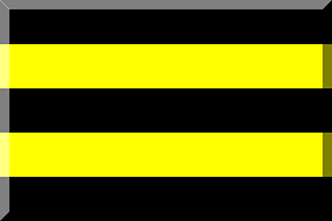 600px Nero e Giallo strisce orizzontali