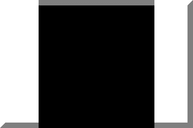 600px Nero verticale con bordo Bianco