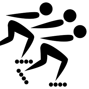 Inline speed skating pictogram