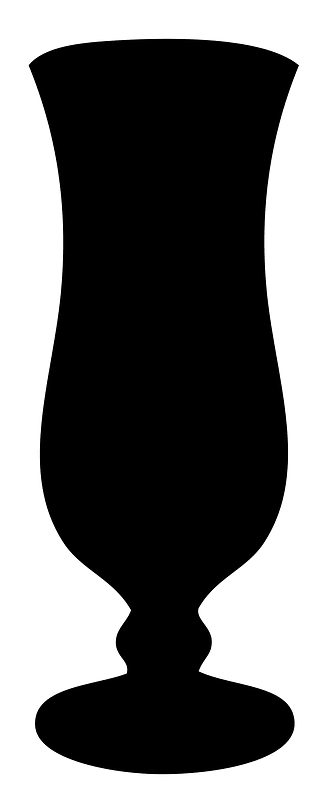 Hurricane Glass Silhouette