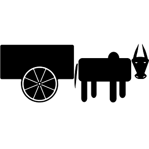 Bullock cart icon