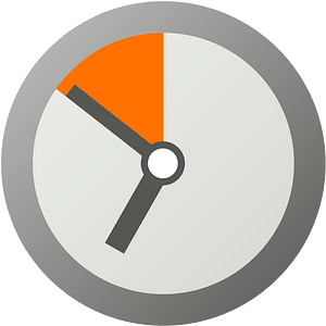 Pictogram voting wait orange