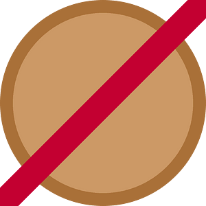Bronze medal icon - disqualified