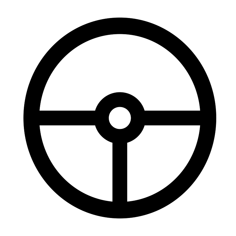 Small Steering wheel icon