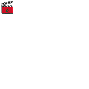 Morocco film clapperboard