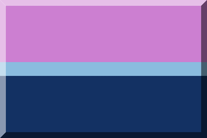 600px Pink HEX-CC7FD1 Blue HEX-8ABCDF HEX-133163