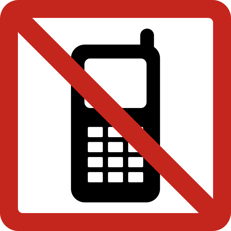 No cellphone