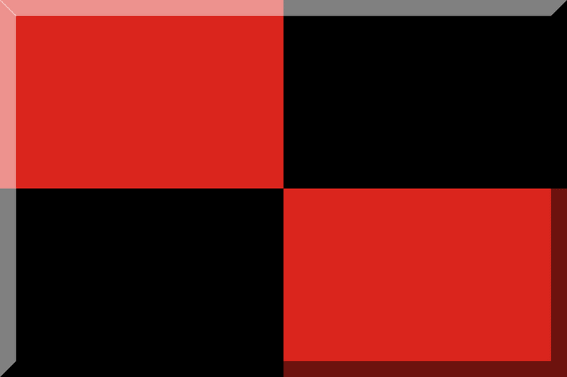 600px Chequered HEX-000000 HEX-DA251D