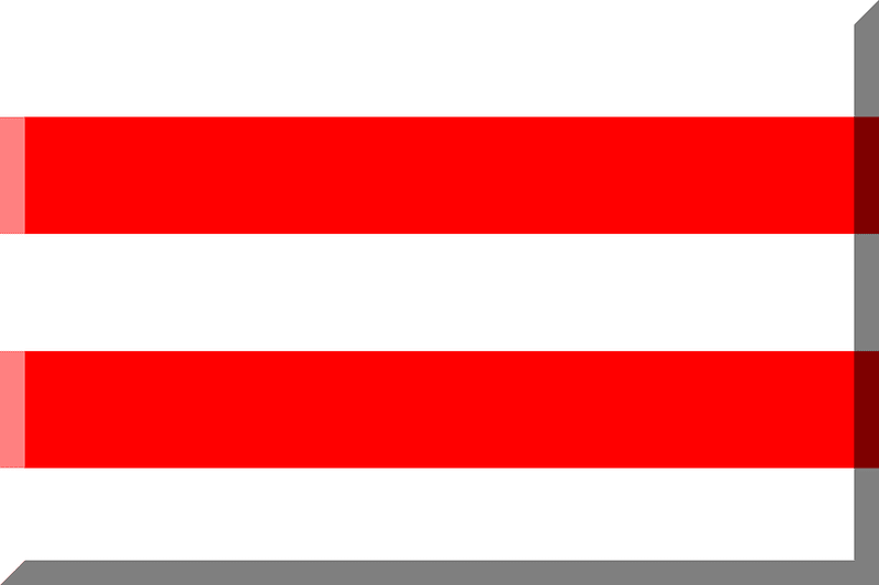 600px Horizontal White Red HEX-FF0000
