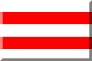 600px Horizontal White Red HEX-FF0000