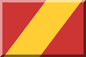 600px diagonal Red HEX-CC3534 Yellow HEX-FFCD34